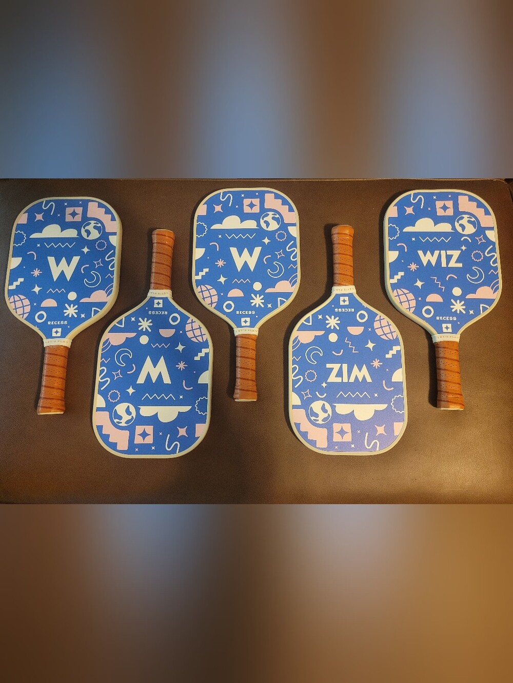 Pickleball Paddle Set in Blue - 5-Pack